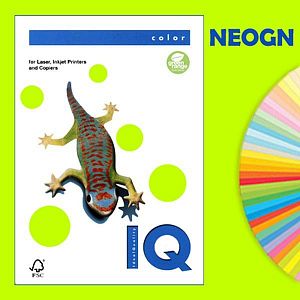Бумага  IQ Color А4 80 г/м2, 500 л, зеленый неон